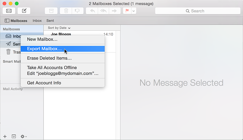 Mac Mail Export