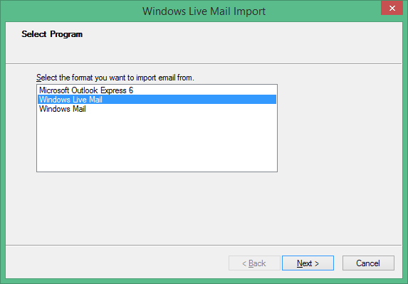 Import Messages